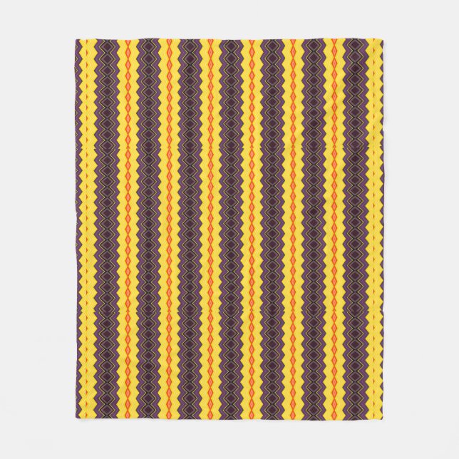 Retro gestreift  fleecedecke (Vorderseite)