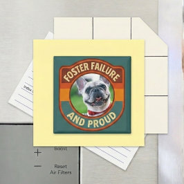 Retro-gestreiftes Foto 'Foster Failure' Magnet