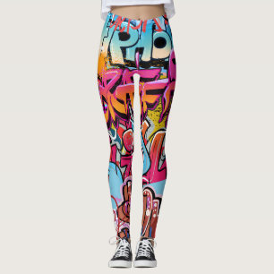 Retro gestreiftes Innendesign. Leggings