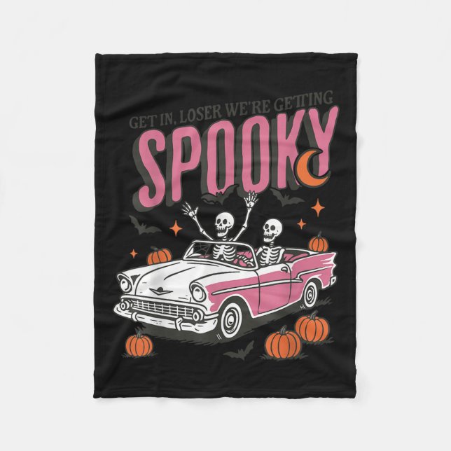 Retro Get In Losers We're Getting Soky, Funny Hall Fleecedecke (Vorderseite)