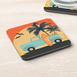 Retro-Getränkekasten surfen Getränkeuntersetzer