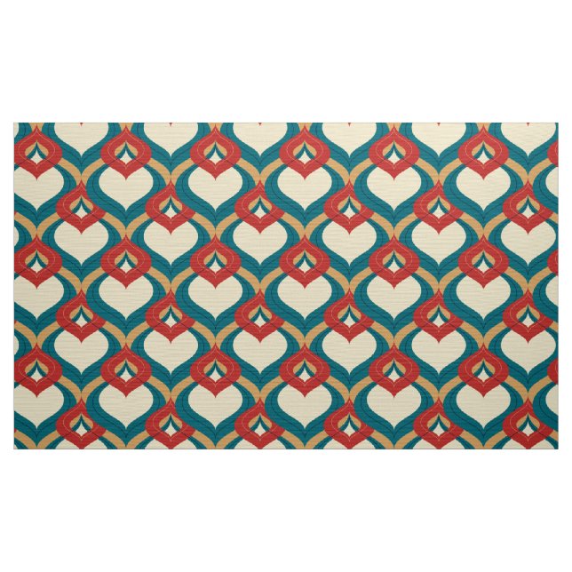 retro Gewebe des 70ers Stoff (Yard (91,4 cm))