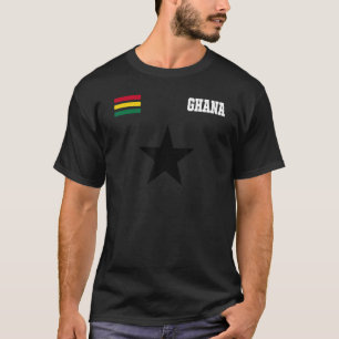 Retro Ghana Fan für den ghanaischen Flaggenstolz T-Shirt