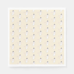 Retro Ghost Doodle Halloween-Muster Serviette