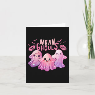 Retro Ghost Gemein Ghouls Spaß Halloween Spooky Se Karte