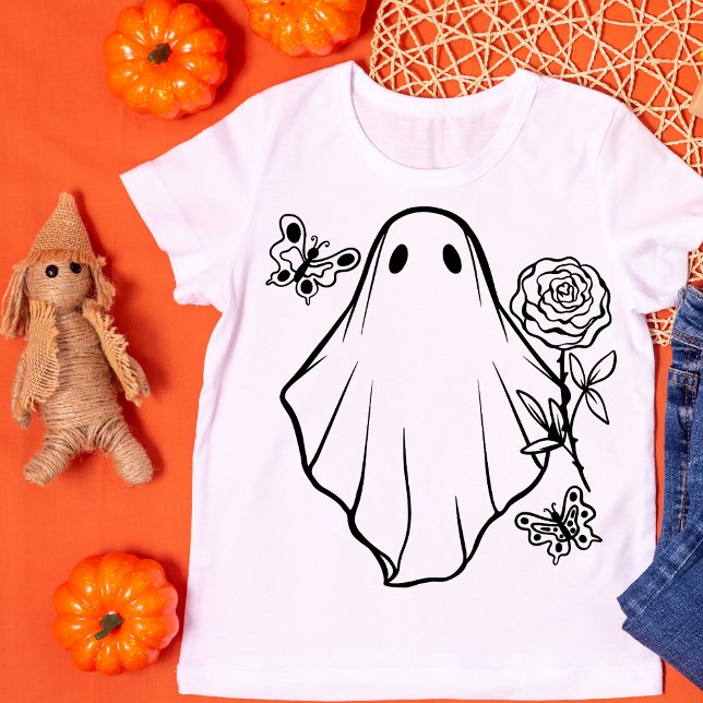 Retro Ghost Halloween T-Shirt (Von Creator hochgeladen)