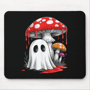 Retro Ghost Mushroom Halloween Vibes Niedlich Groo Mousepad