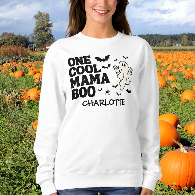 Retro Ghost One Halloween Boy 1st Birthday Sweatshirt (Von Creator hochgeladen)