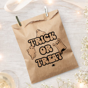 Retro Ghosts Halloween Trick oder Treat Geschenktütchen