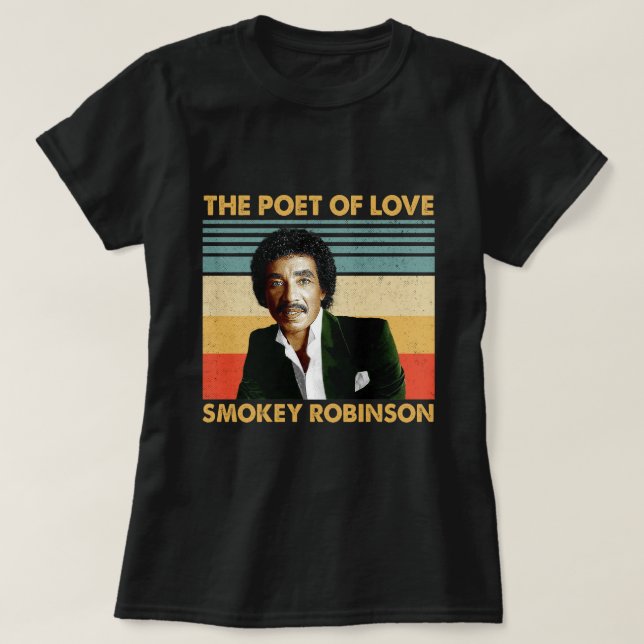 Retro gibt Smokey Robinson - Der Dichter der Liebe T-Shirt (Design vorne)