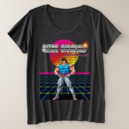 Retro Gigachad  Große Größe T-Shirt