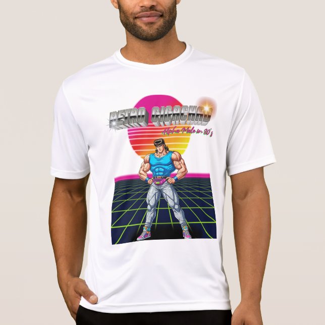 Retro Gigachad  T-Shirt (Vorderseite)