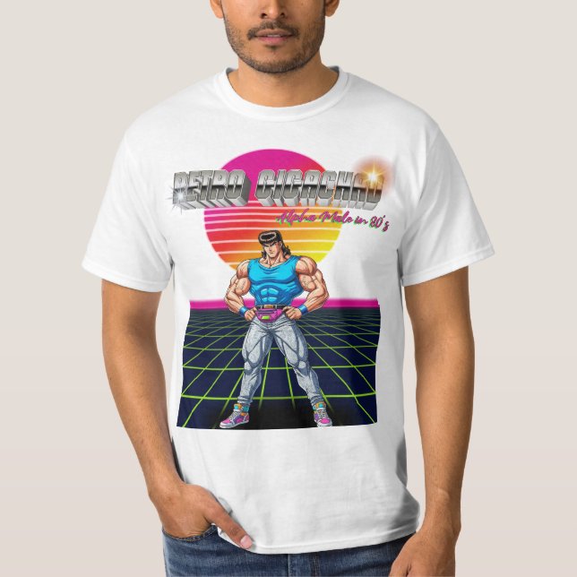 Retro Gigachad  T-Shirt (Vorderseite)