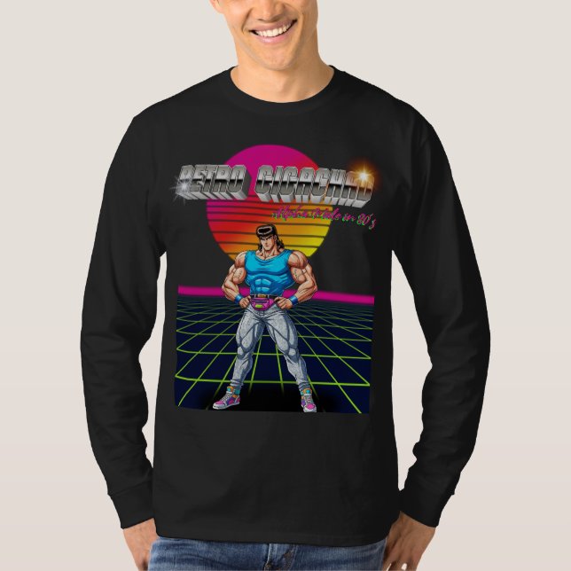 Retro Gigachad  T-Shirt (Vorderseite)