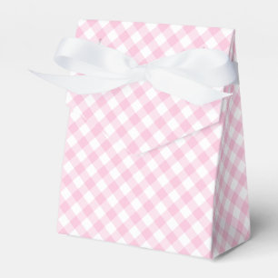 Retro-Gingham Hellrosa Geschenkschachtel