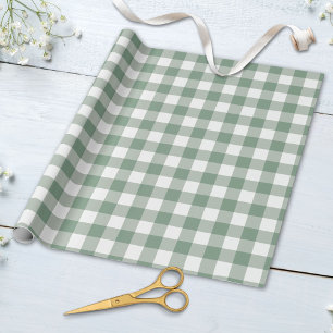 Retro-Gingham-Karo-Karo-Muster in Pastellfarben Geschenkpapier