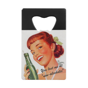 Retro Girl Soda Advert Drôle Slogan