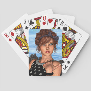 Retro Girl Spielkarten