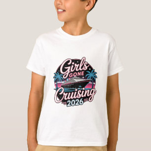 Retro Girls Gone Cruising 2026 Kreuzfahrt Urlaub T T-Shirt