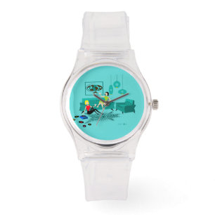 Retro Girl's Night in Watch Armbanduhr