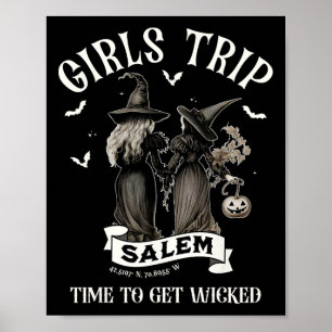 Retro Girls Trip Salem Zeit zu holen Hexenhal Poster