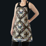 Retro Girly Art Deco Rainbow Butterfly Apron Schürze<br><div class="desc">Sweet, colorful, and full of vintage charm, this girly retro Art Deco rainbow butterfly apron adds a playful touch of feminine style to your kitchen or creative space. The design features a beautiful butterfly with glowing rainbow wings surrounded by elegant Art Deco patterns inspired by the glamorous style of the...</div>