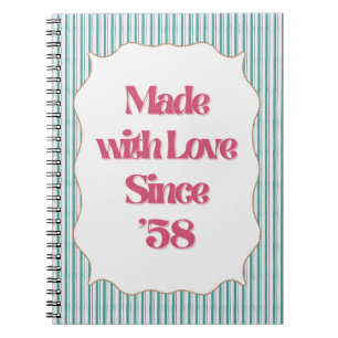 Retro Girly "Hübsche Bitte" Print   Vintag Notizblock