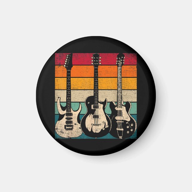 Retro Gitarre  Magnet (Vorne)