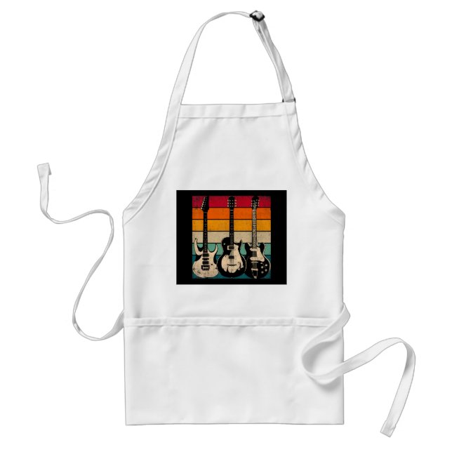 Retro Gitarre  Schürze (Vorne)