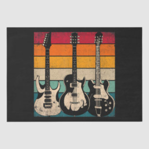 Retro Gitarre  Seidenpapier