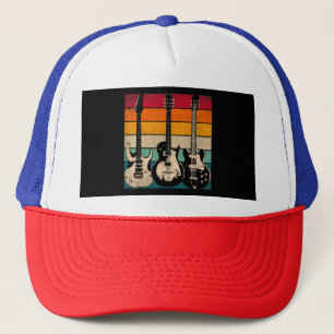 Retro Gitarre Truckerkappe