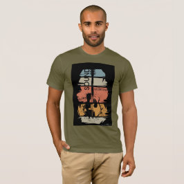 Retro-Gitarren-Sound-Musiker-T-Shirt T-Shirt