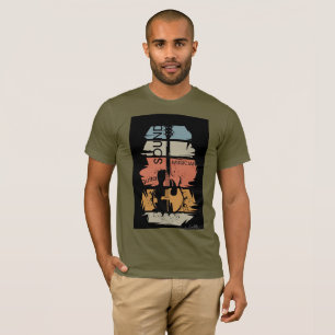 Retro-Gitarren-Sound-Musiker-T-Shirt T-Shirt
