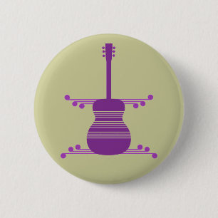 Retro-Gitarrenschaltfläche, Lila Button