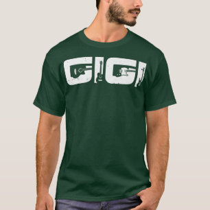 Retro Gitarrist Mutter Gigi Gitarre Mütter Day Mus T-Shirt