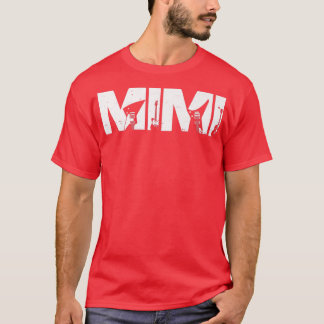 Retro Gitarrist Mutter Mimi Gitarre Mütter Day Mus T-Shirt