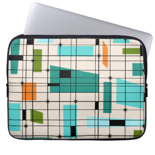 Retro Gitter-und Sternexplosion-Laptop-Hülse Laptopschutzhülle
