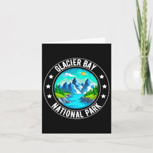 Retro Glacier Bay Nationalpark Camping Wandern Karte