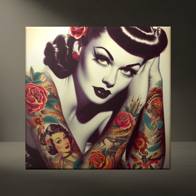 Retro-Glam-Button Fliese (Von Creator hochgeladen)
