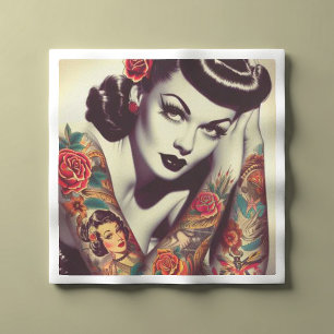 Retro-Glam-Button Serviette