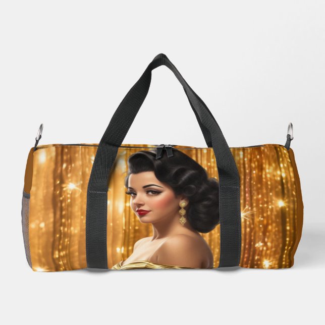 Retro Glam Girls (Ana Maria) Duffle Bag (Rückseite)