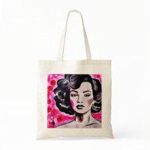 Retro Glam Lady von 60 Jahren