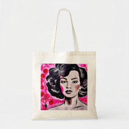 Retro Glam Lady von 60 Jahren Tragetasche