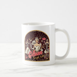 Retro Glam Squad T - Shirt Kaffeetasse