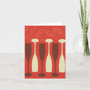 Retro-Glas-Design Karte
