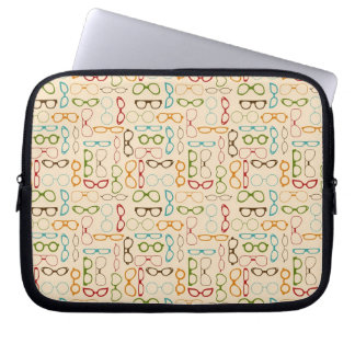 Retro Gläser Laptopschutzhülle