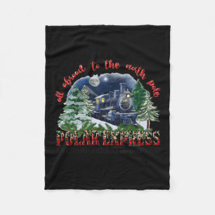 Retro Glaube Bahn Nordpol Polar Express Alles A Fleecedecke