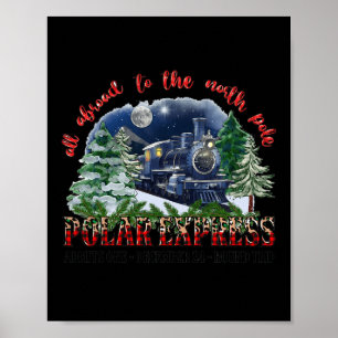 Retro Glaube Bahn Nordpol Polar Express Alles A Poster