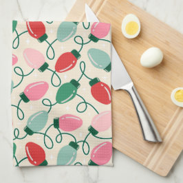 Retro Glow Lights Geschirrtuch