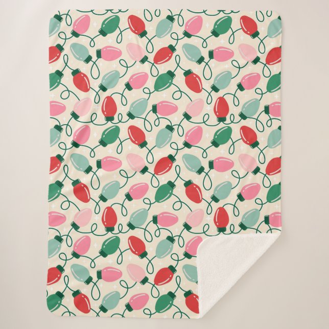 Retro Glow Lights Sherpadecke (Vorderseite)